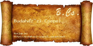 Budaházi Csepel névjegykártya